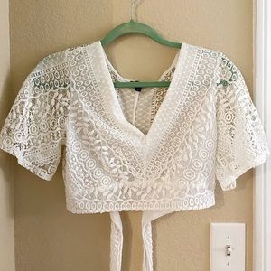 Express Lace Crop Top